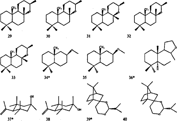 香精與香料(17)-香型與分子結構特征的關系